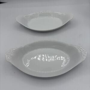 Cordon Bleu Bia Oval Au Gratin Baking Serve Set of 2 10" Oven‎ Safe